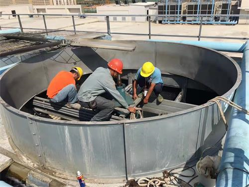 关于横流式冷却塔降温效果不好的原因及处理办法(冷